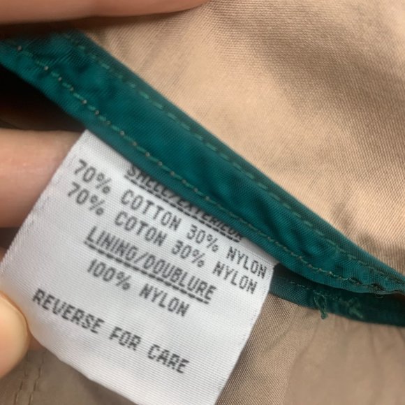 I. SPIEWAK &‎ SONS Beige Tan Hooded High Neck Windbreaker Jacket Sz M - Picture 9 of 10